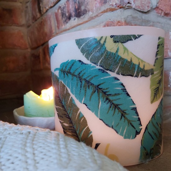 Tropical Leaves Hurricane Candle – Limited Edition