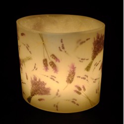 Lavender Hurricane candle