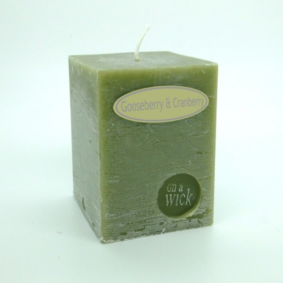 Gooseberry and Cranberry Square Candles